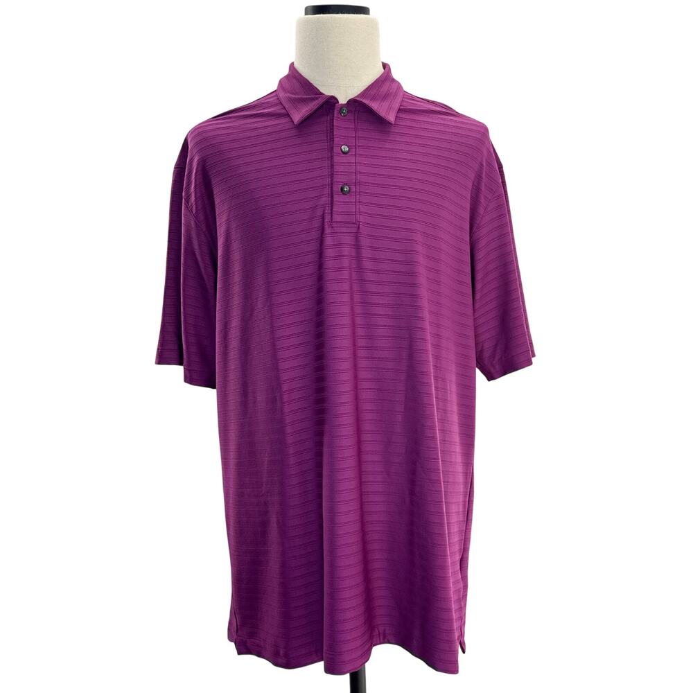 Nike Tiger Woods Fit Dry Golf Polo Men’s Large Tall Pink Performance Shirt
